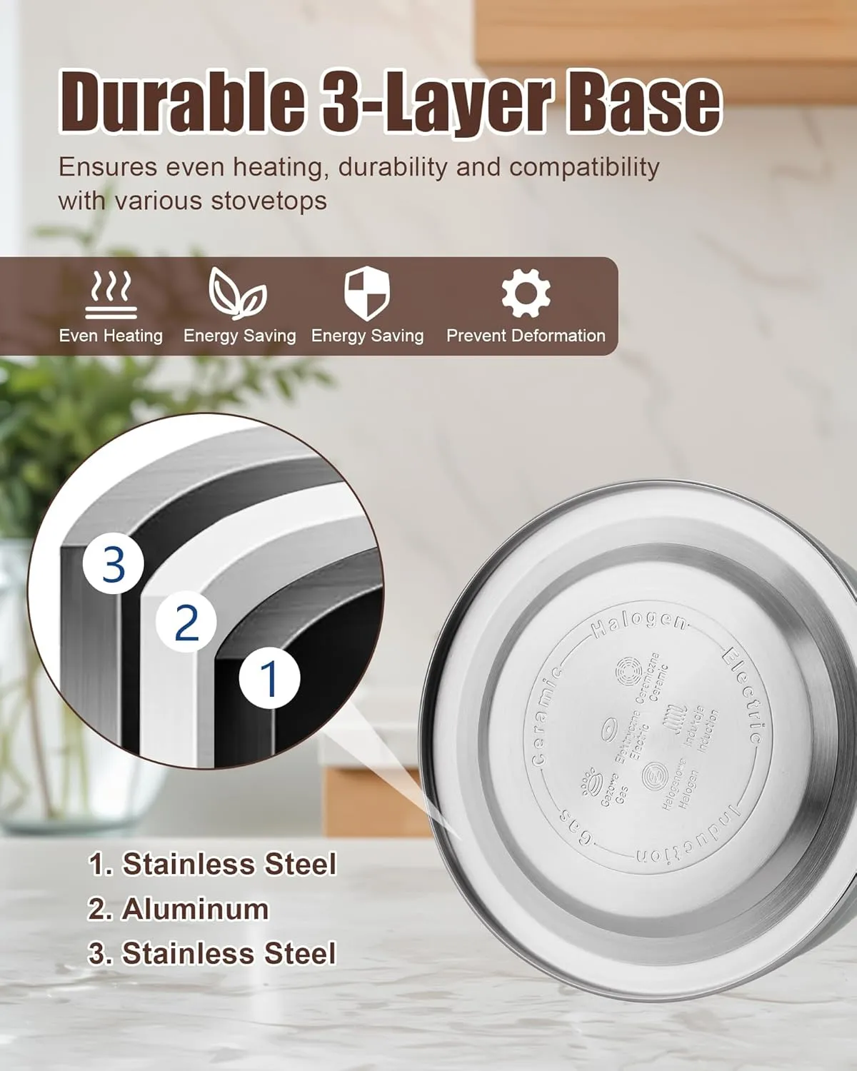 Harriet Tea Kettle for Stove Top, 2.5 Quart Stainless Steel Whistling Tea Pot, 3-Layer Base, Unique Dolphin-Shaped Ergonomic Handle, Includes Pot Holder & Mat, Gas Electric Applicable, Mirror Finish