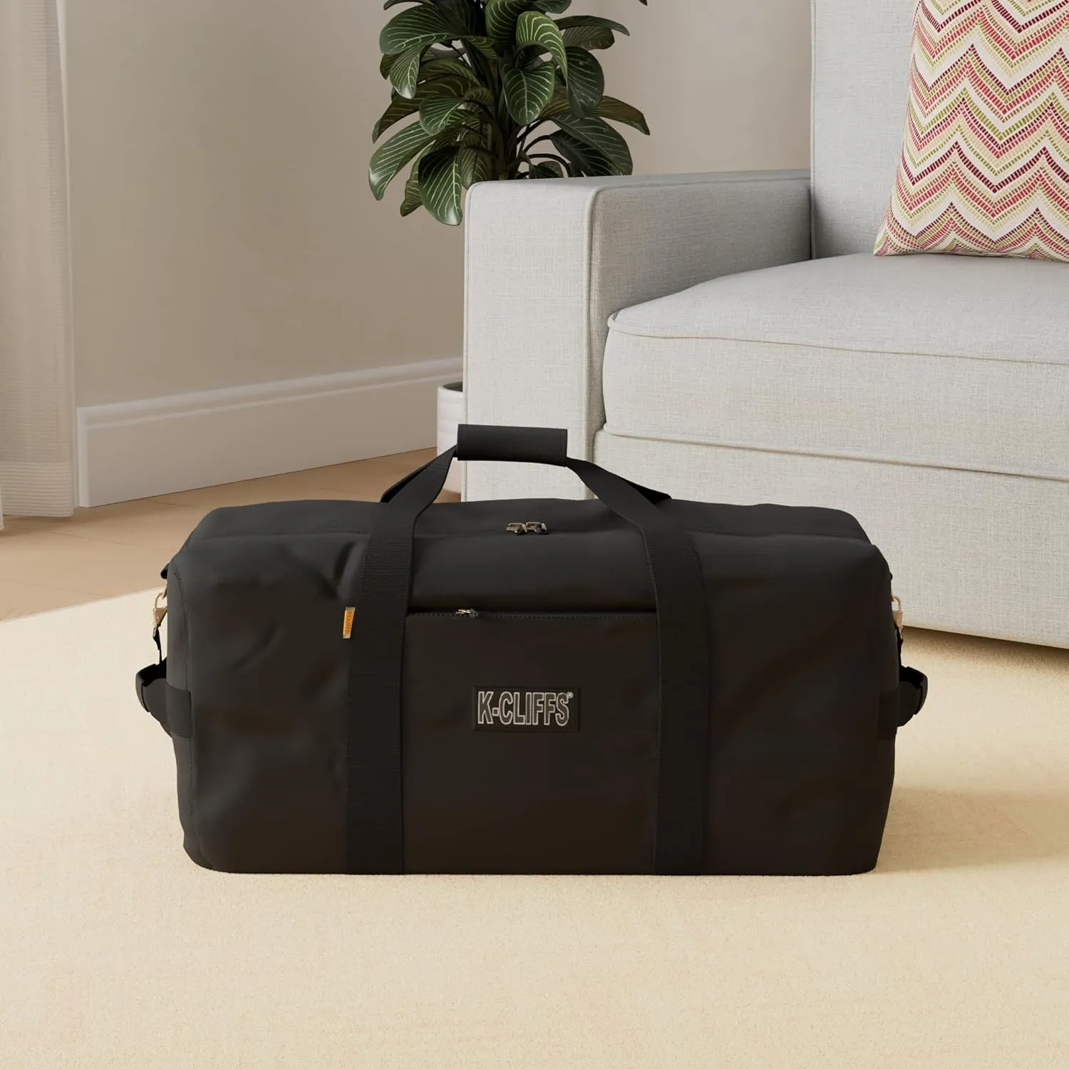 Heavy Duty Cargo Duffel Large Sport Gear Drum Set Equipment Hardware Travel Bag Rooftop Rack Bag (24" x 12" x 12", Navy)