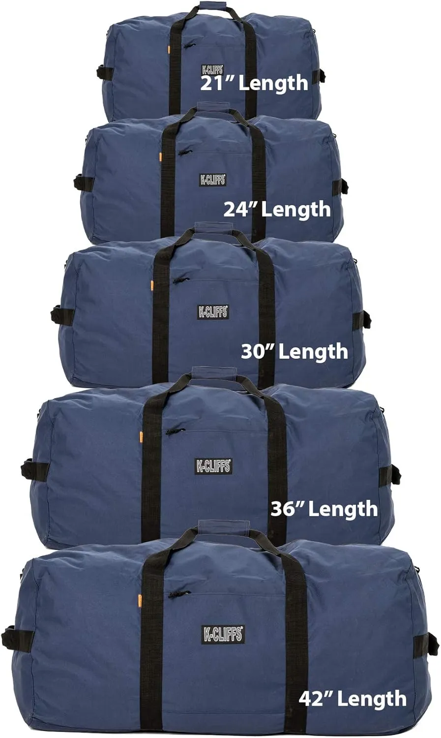 Heavy Duty Cargo Duffel Large Sport Gear Drum Set Equipment Hardware Travel Bag Rooftop Rack Bag (24" x 12" x 12", Navy)
