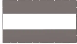 Heavy Duty Outdoor Waterproof Clear Panel Curtain, Tearproof & Weather Resistant for Patios and Gazebos, Gray