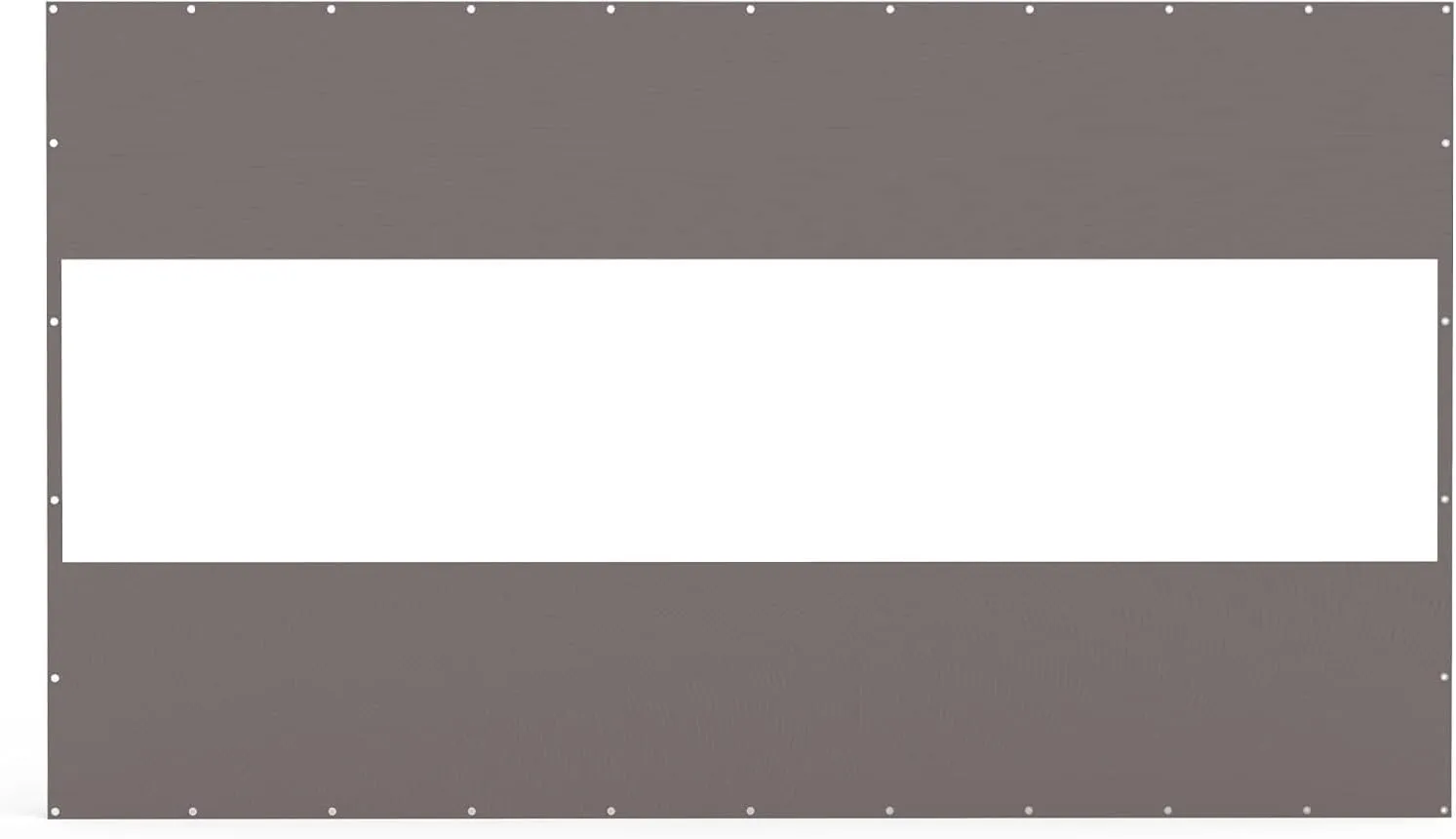 Heavy Duty Outdoor Waterproof Clear Panel Curtain, Tearproof & Weather Resistant for Patios and Gazebos, Gray