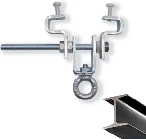 Heavy Duty Steel Beam Clamp for Heavy Bag Suitable I-Beam 2.48" to 8.46" Can Withstand 550 pounds 1pack