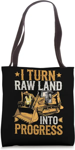 Heavy Equipment Operator Job Construction Worker Tote Bag