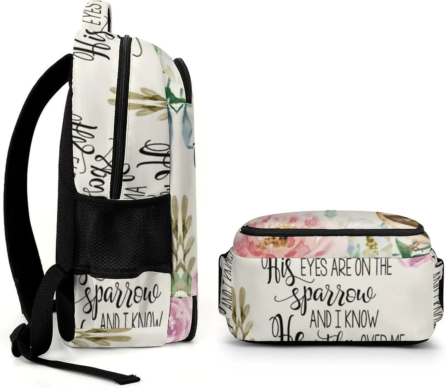 'His Eyes Are on The Sparrow Backpack Large Capacity Lightweight Backpack Laptop Backpack For Unisex