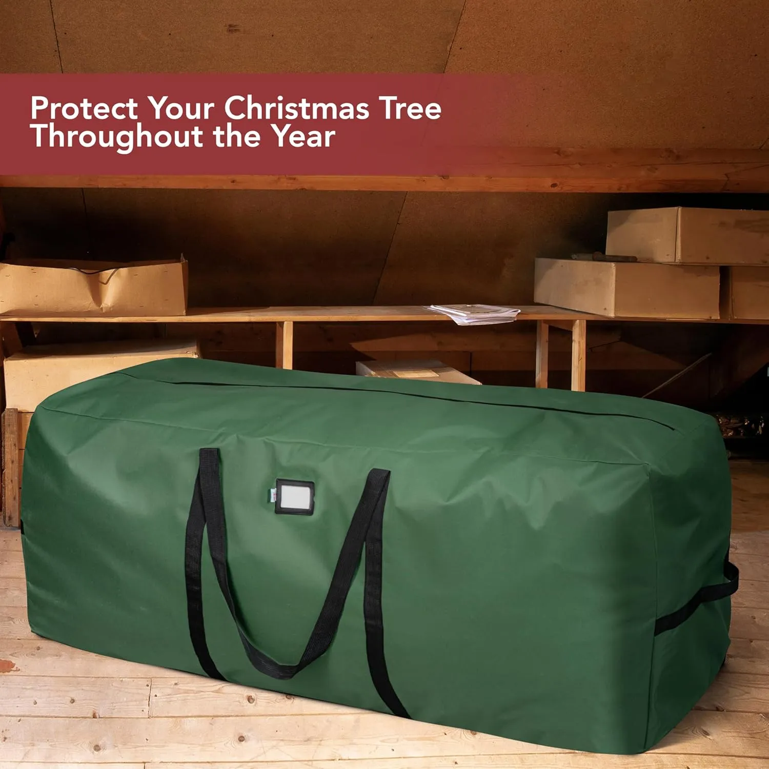 Holiday Cheer Christmas Tree Storage Bag (Green, Fits a 9FT Tree / 2.75M Tree)
