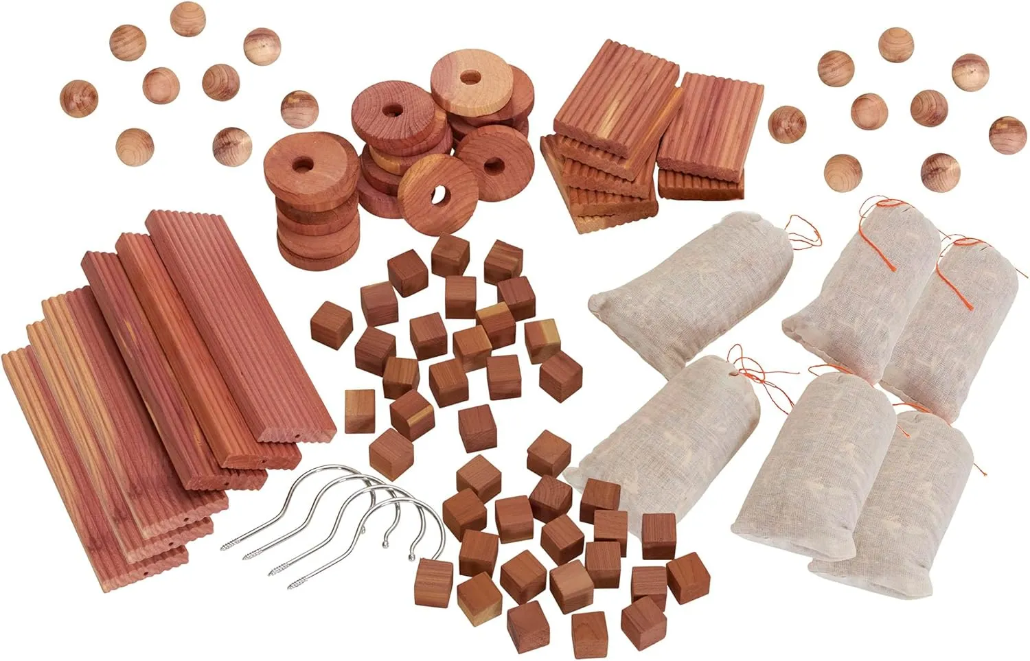 Household Essentials Cedar for Closets Value Accessory Kit, 96 Pieces, Natural