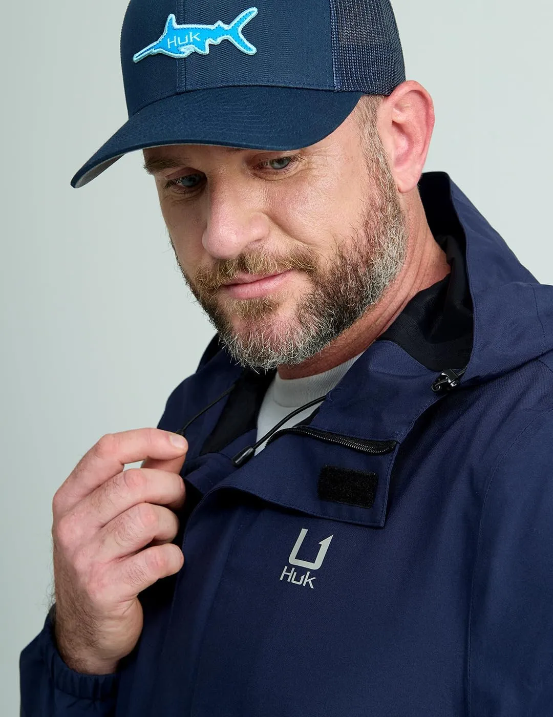 HUK Men's Storm Jacket, Heavy Duty Fishing Rain Coat