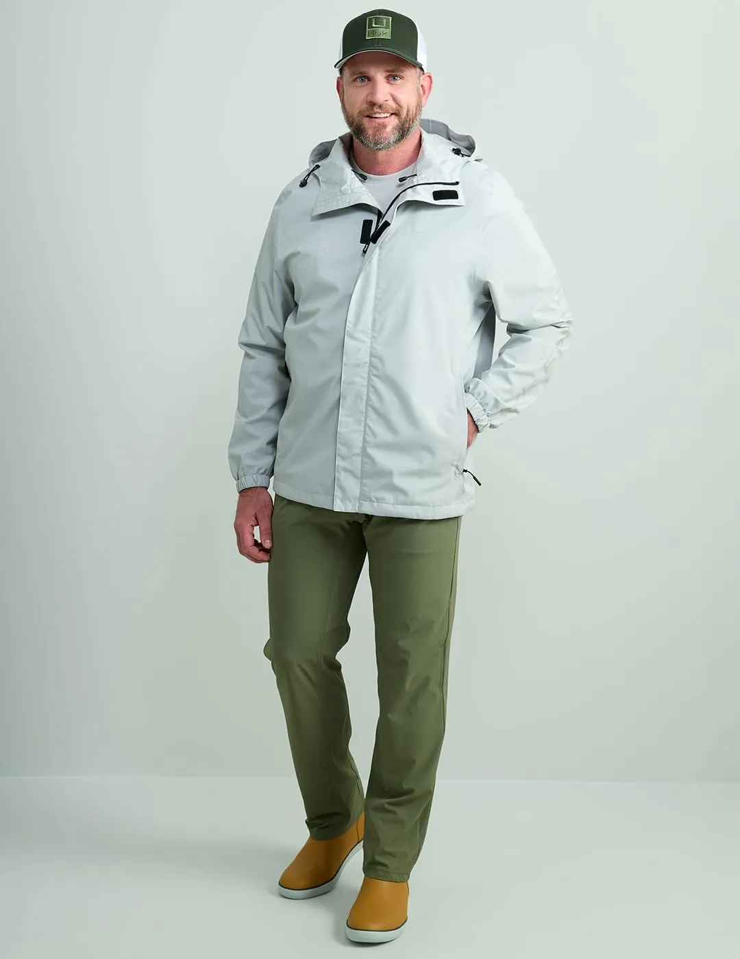 HUK Men's Storm Jacket, Heavy Duty Fishing Rain Coat