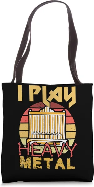 I Play Heavy Metal Church Pipe Organ Tote Bag