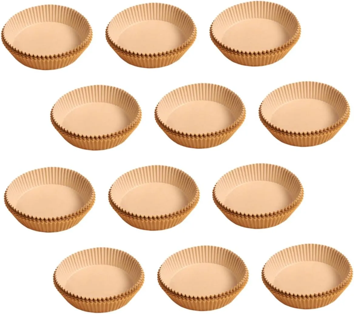 IMIKEYA Heat Resistant Baking Paper Pads 200pcs Non-stick Oil Absorbing Easy to Clean for Air Fryer Chicken Snacks