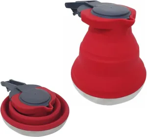 Innercore Collapsible 1.5L Kettle Red & Grey 100% Food Grade Silicone