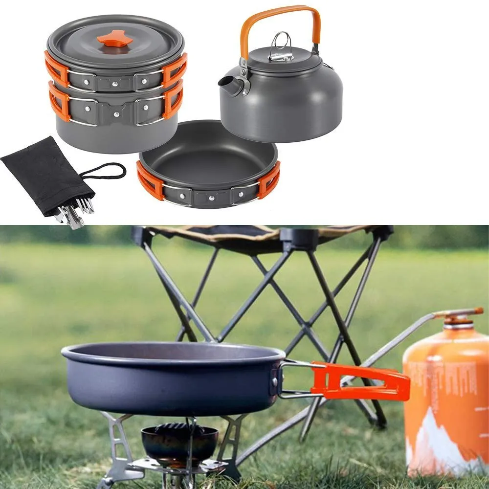 JANNU - Outdoor 8pcs Cookware Kit