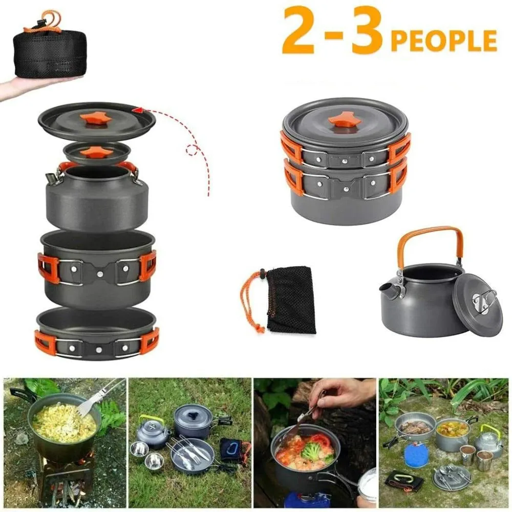 JANNU - Outdoor 8pcs Cookware Kit