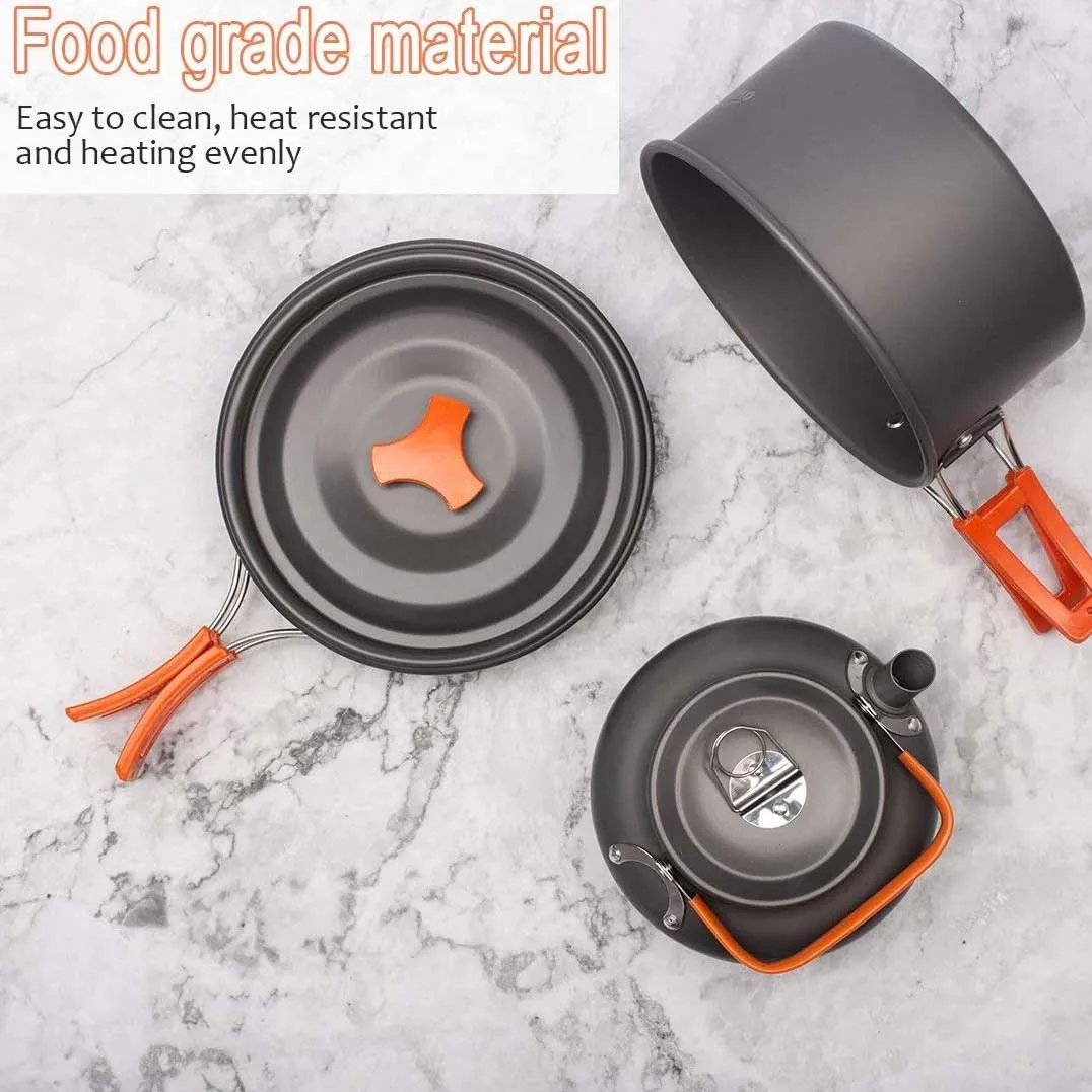 JANNU - Outdoor 8pcs Cookware Kit