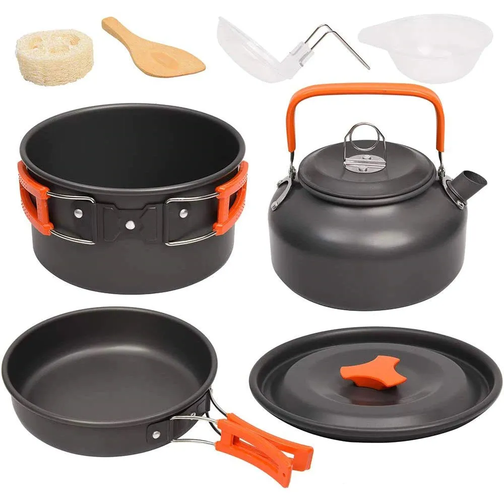 JANNU - Outdoor 8pcs Cookware Kit