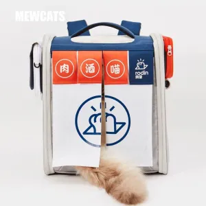 Japanese Style Cat carrier Backpack Expandable Bag