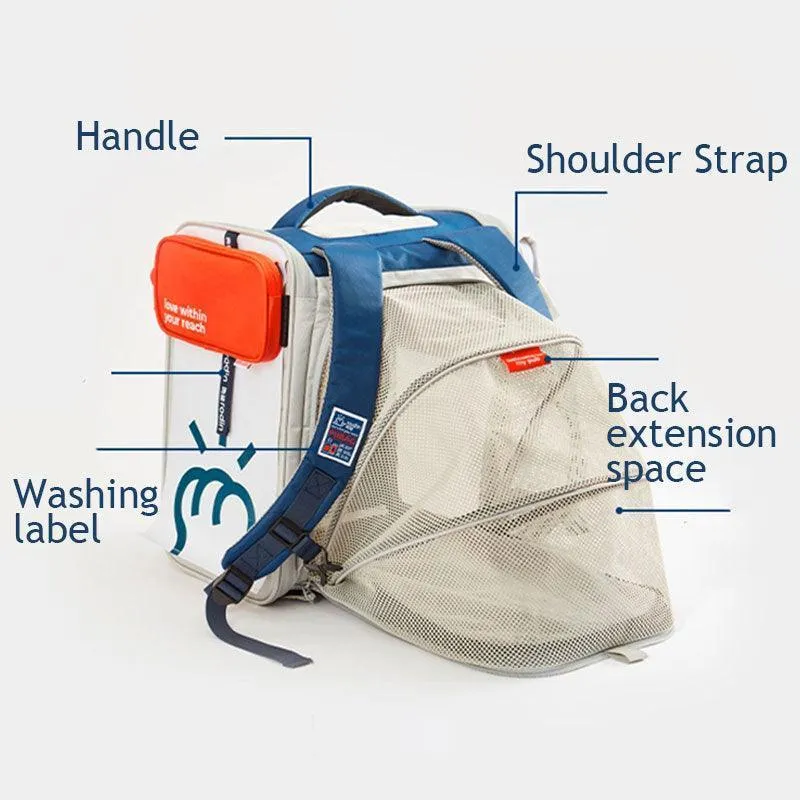 Japanese Style Cat carrier Backpack Expandable Bag