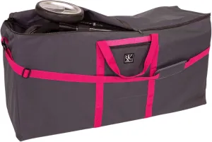 J.L. Childress Heavy Duty Stroller Travel Bag - Grey and Red