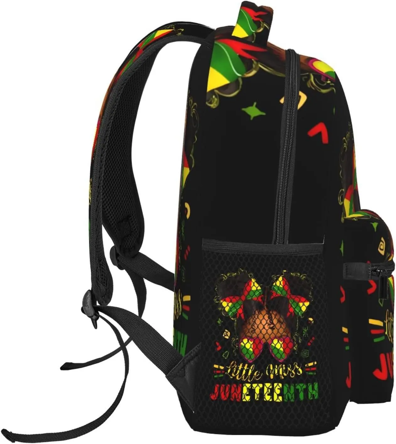 Juneteenth Black History Month Women Backpack Lightweight Laptop Backpack Casual Daypack Travel Double Shoulder Bag For Women Men