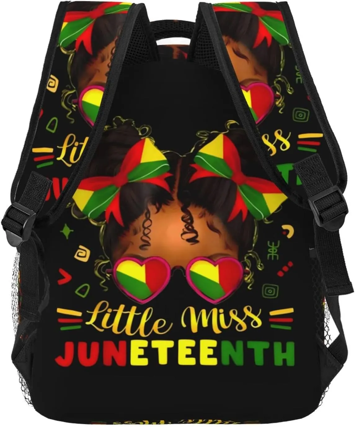 Juneteenth Black History Month Women Backpack Lightweight Laptop Backpack Casual Daypack Travel Double Shoulder Bag For Women Men