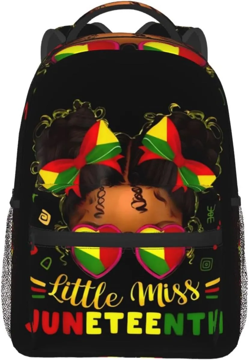 Juneteenth Black History Month Women Backpack Lightweight Laptop Backpack Casual Daypack Travel Double Shoulder Bag For Women Men