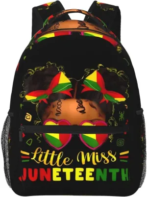Juneteenth Black History Month Women Backpack Lightweight Laptop Backpack Casual Daypack Travel Double Shoulder Bag For Women Men