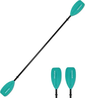 Kayak Paddles with Aluminum Shaft and PP Blade, Portable Kayaking Oars for Inflatable Kayak, Packrafts, Adjustable 220-240 cm/86-94 Inches, 5 Piece