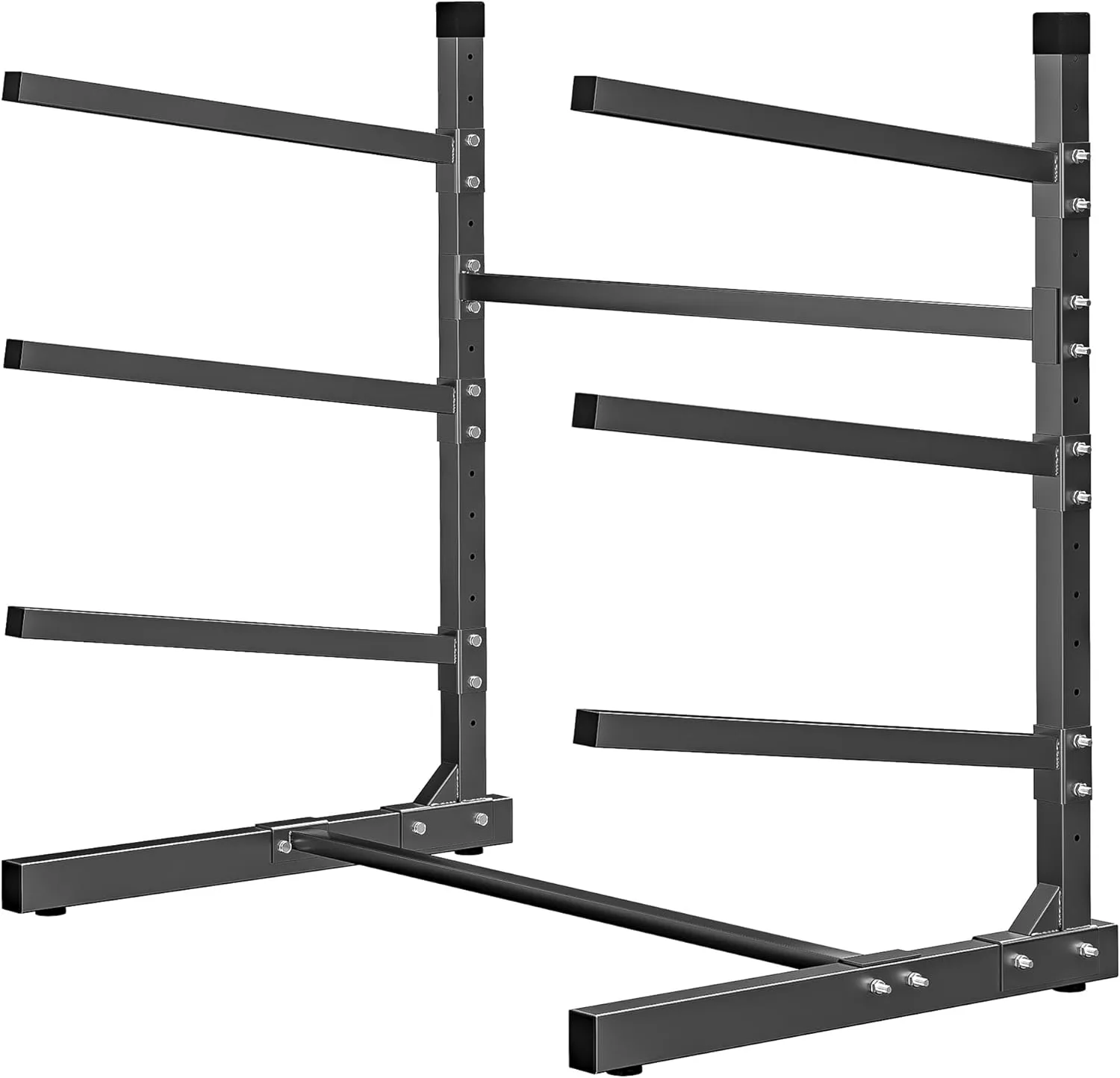 Kayak Storage Rack, Adjustable Kayak Stand Holder, Freestanding Paddle Board Rack for Kayak, Canoe, Surfboard, 480lbs Capacity, 3 Levels