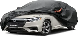 Kayme 7 Layers Sedan Car Cover Custom Fit Honda Insight (2019-2022) Waterproof All Weather for Automobiles, Full Exterior Covers Sun Rain Protection UV Protection （Deliver About 3-10 Days）