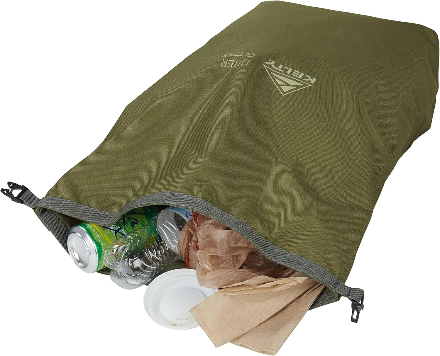 Kelty Litter G’tter Reusable Heavy Duty Garbage Bag and Carry Sack for Firewood, Cans, and Campsite Trash – Puncture   Water Resistant Fabric, Roll Top, 30L Capacity