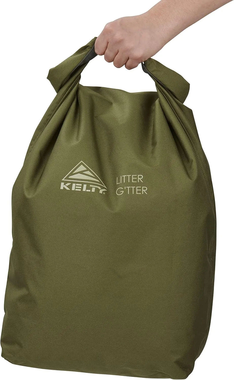 Kelty Litter G’tter Reusable Heavy Duty Garbage Bag and Carry Sack for Firewood, Cans, and Campsite Trash – Puncture   Water Resistant Fabric, Roll Top, 30L Capacity