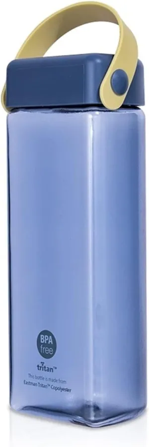 kettles Unique D-shaped Water Bottle,Creative,Simple Sport Bottles with Portable Built-in Handle,Leak-proof,Clear,Plastic Cups canteen(C)