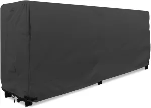 KHOMO GEAR - Firewood Rack Cover 8 foot - Heavy Duty - Black