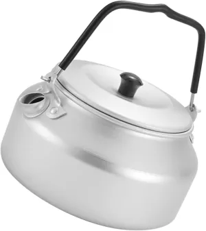 KICHOUSE Essential 0.8l Handheld Outdoor Tea Kettle Wear-resistant Aluminum for Safe Boiling