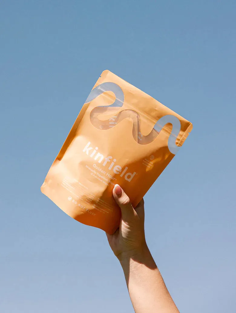 Kinfield Golden Hour Mosquito Repellent Wipes