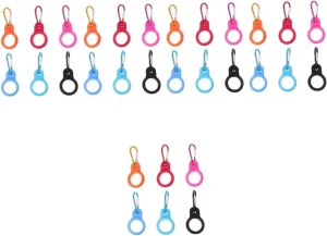 Kisangel 5sets Camping Hiking Water Bottle Holders Multi-Function Belt Buckle Nylon Keys Holder Outdoor Supply Convenient Bottle Buckle 6pcs*5