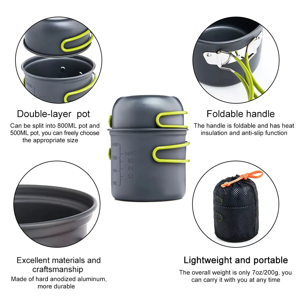 Kit Camping Outdoor Dual-purpose Multi-purpose Tableware