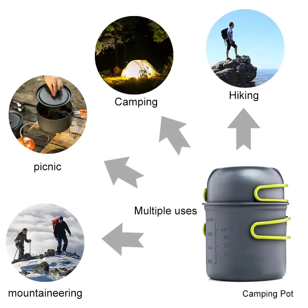 Kit Camping Outdoor Dual-purpose Multi-purpose Tableware