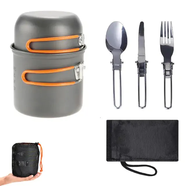 Kit Camping Outdoor Dual-purpose Multi-purpose Tableware