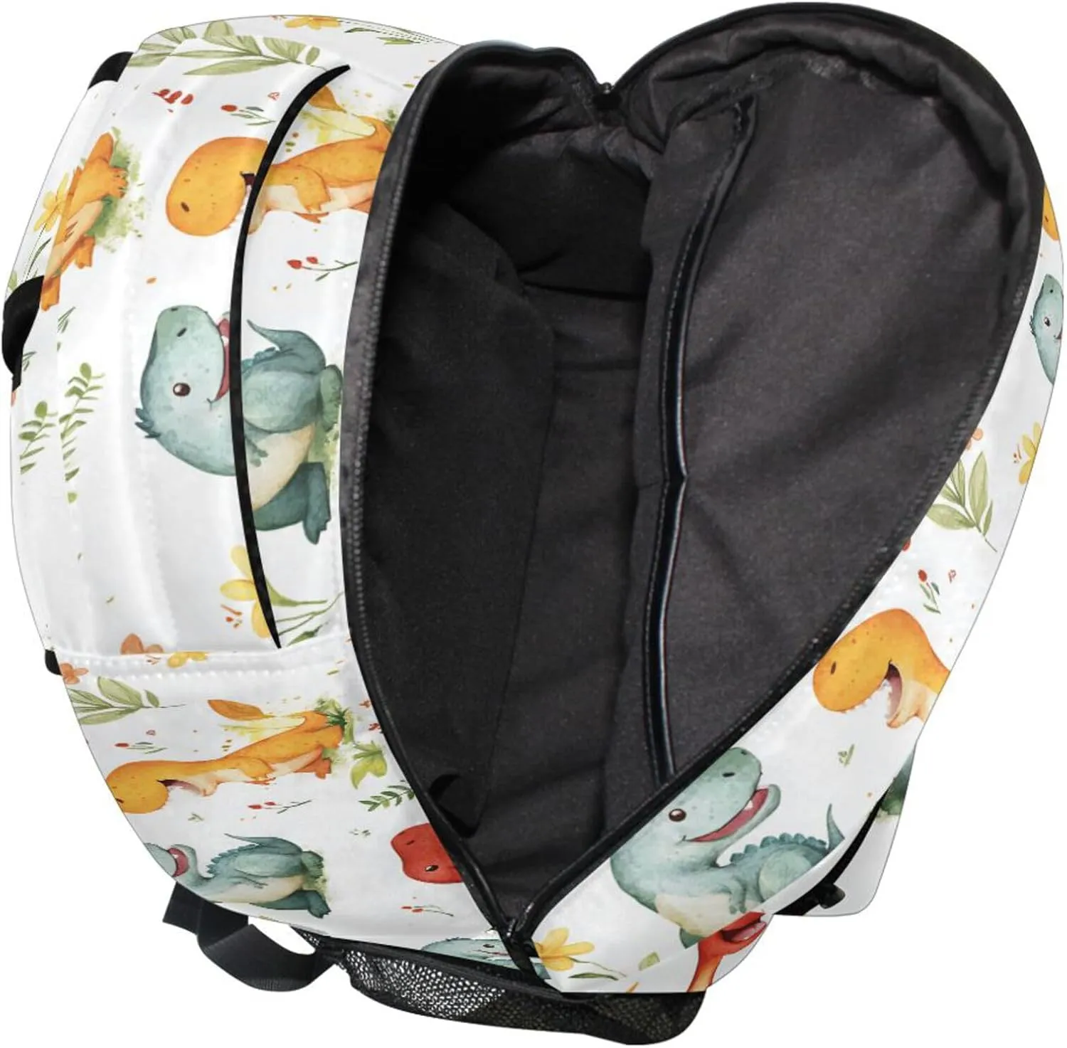 KLL School Backpack for Women Men Waterproof Travel Laptop Backpack with Chest Strap for Travel Trip Cartoon Dinosaurs