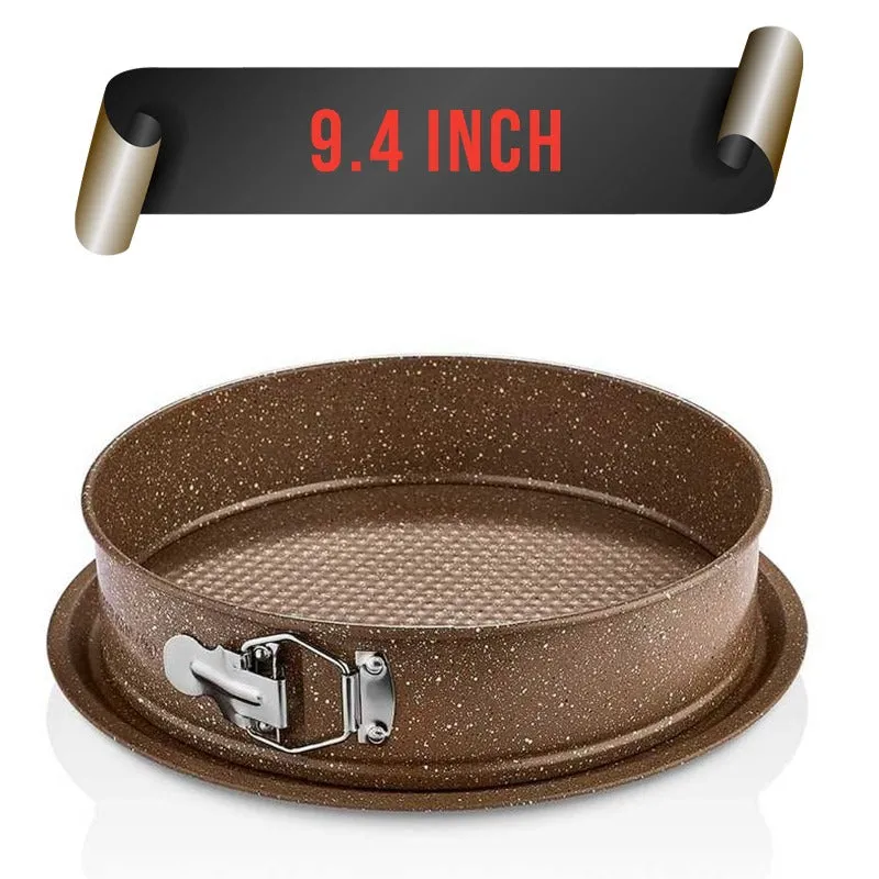 Korkmaz Torta Nonstick Granite Springform Cake Pan, 9.4"