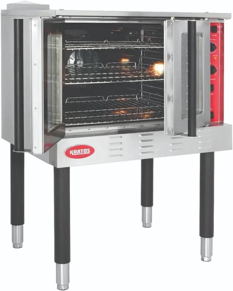 Kratos Commercial Electric Convection Oven, Full Size Free Standing Convection Oven for Restaurants, 3 Phase, 240V (29Y-061)