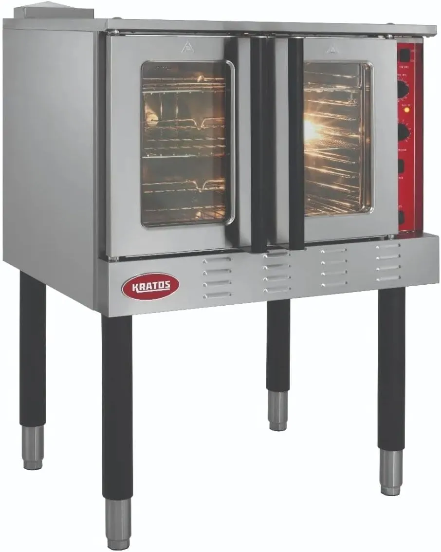 Kratos Commercial Electric Convection Oven, Full Size Free Standing Convection Oven for Restaurants, 3 Phase, 240V (29Y-061)