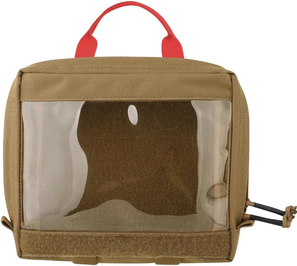 KRYDEX Clear Top Insert Bag with Hook Panel Tactical Packing Cube Travel Organizer Bag (Large-CB)