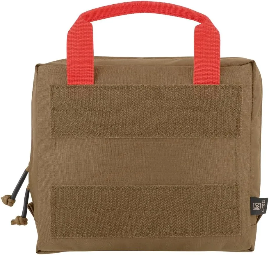 KRYDEX Clear Top Insert Bag with Hook Panel Tactical Packing Cube Travel Organizer Bag (Large-CB)