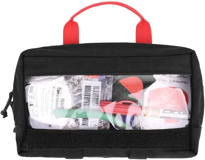 KRYDEX Clear Top Insert Bag with Hook Panel Tactical Packing Cube Travel Organizer Bag (Small)