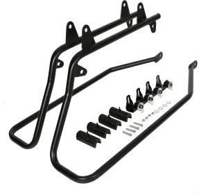 KUAFU Saddlebag Conversion Bracket, Saddle Bag Support Mounts Compatible with 1984-2017 Harley Davidson Heritage Softail