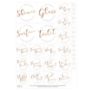 Label Lane Label Set - Copper Names Only