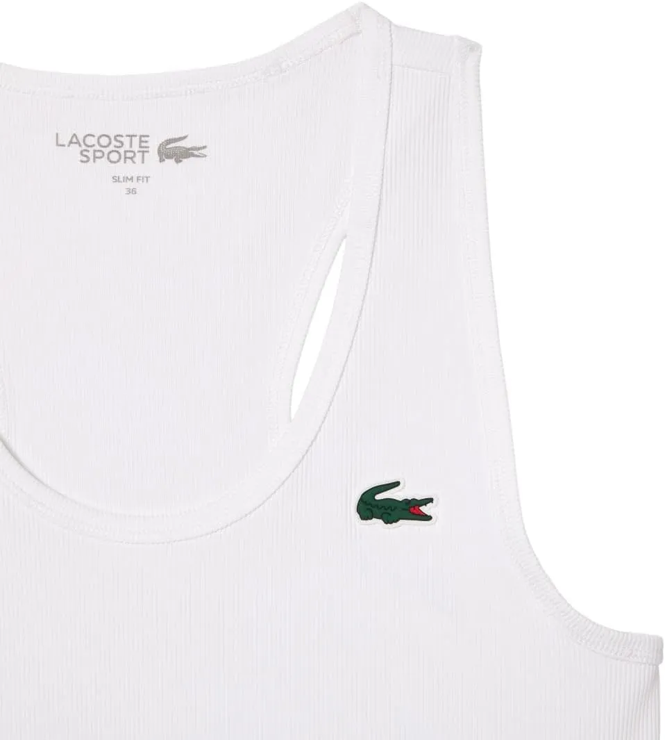 Lacoste Women's Slim Fit Ribbed Tank Top