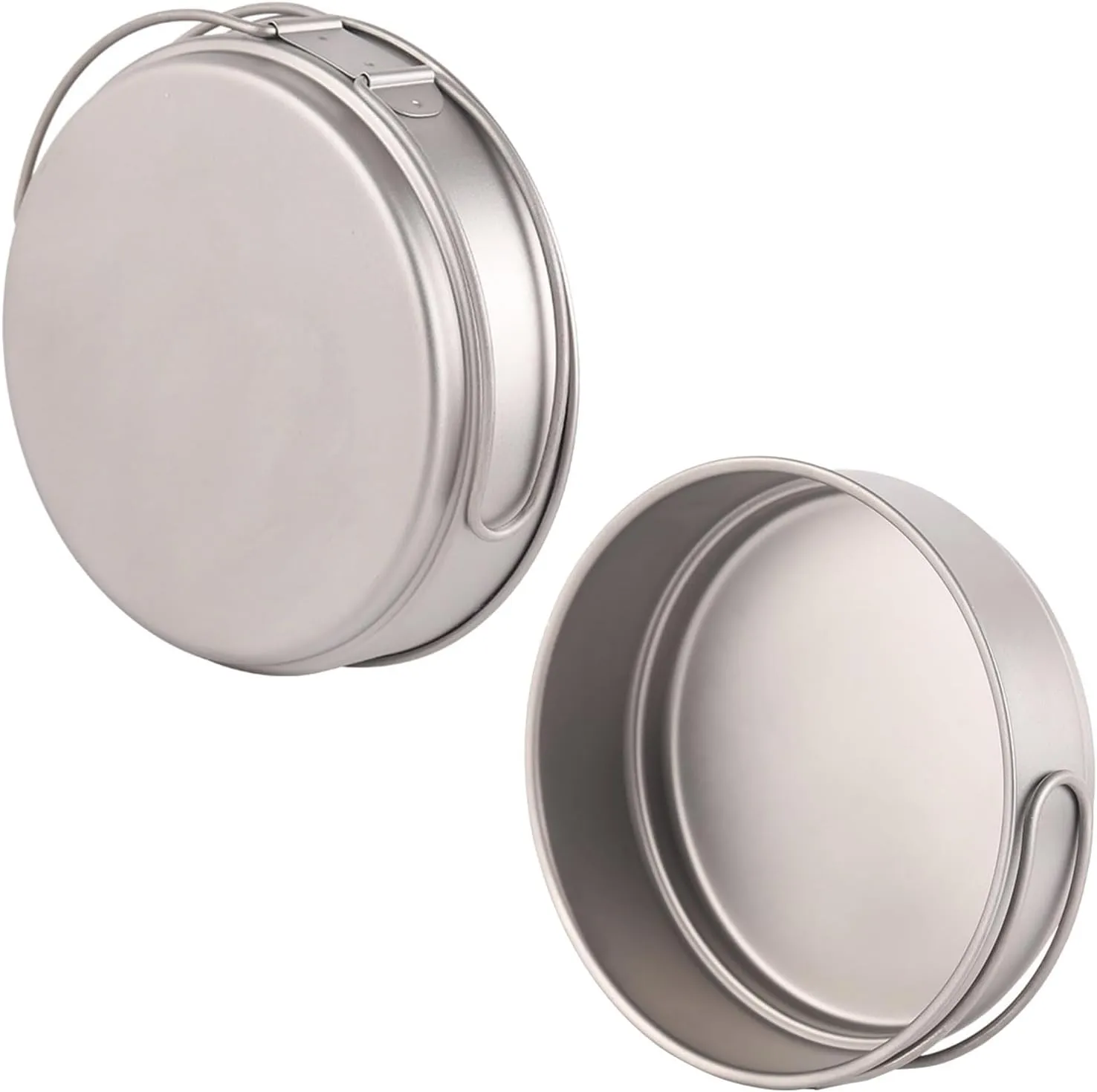 Large Capacity Backpacking Cookware Folding Handle Dinner Plate For Camping Picnics Outdoor Meals
